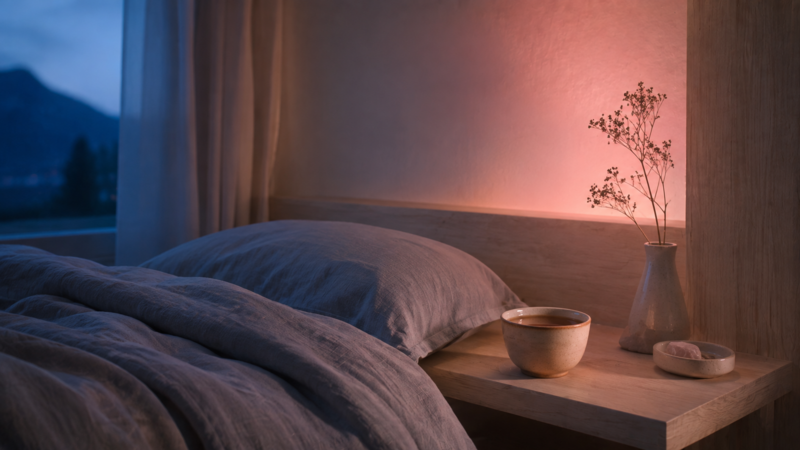 Créer un rituel de couleurs avant le coucher
